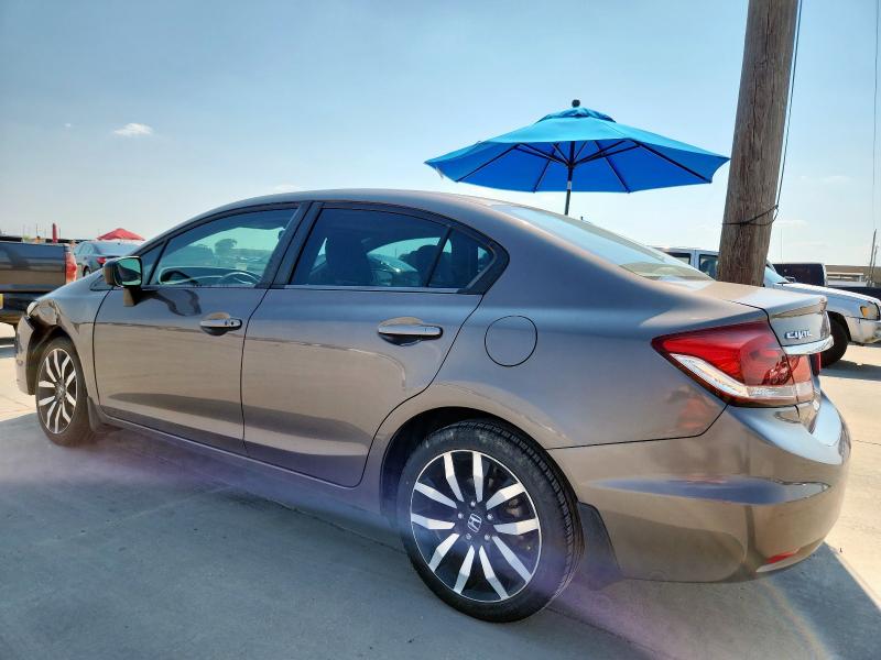 2HGFB2F98FH537310 - 2015 HONDA CIVIC EXL BROWN photo 2