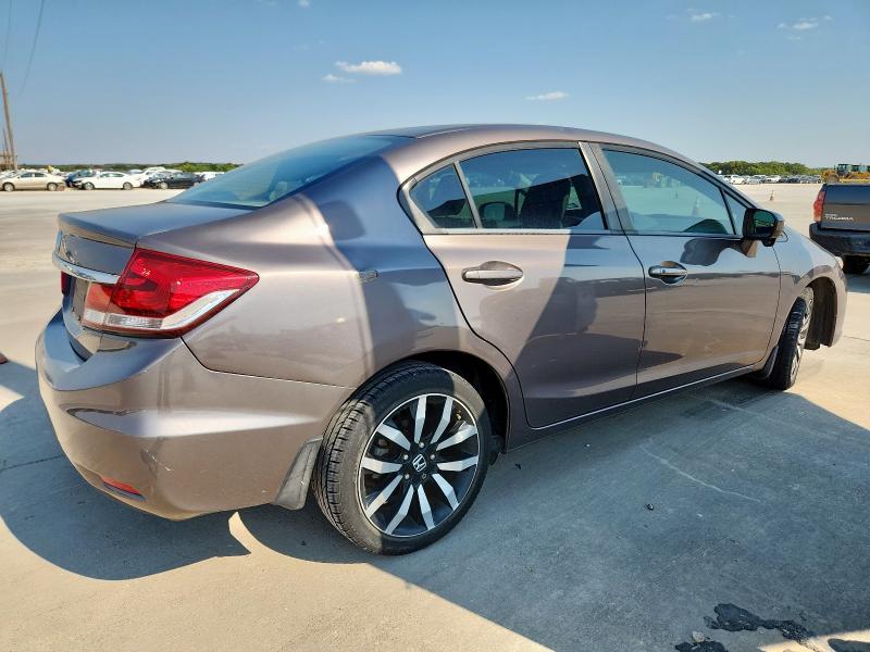 2HGFB2F98FH537310 - 2015 HONDA CIVIC EXL BROWN photo 3