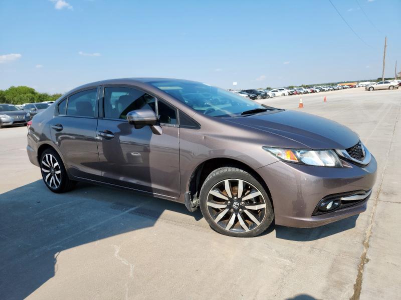 2HGFB2F98FH537310 - 2015 HONDA CIVIC EXL BROWN photo 4