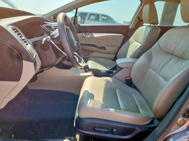 2HGFB2F98FH537310 - 2015 HONDA CIVIC EXL BROWN photo 7