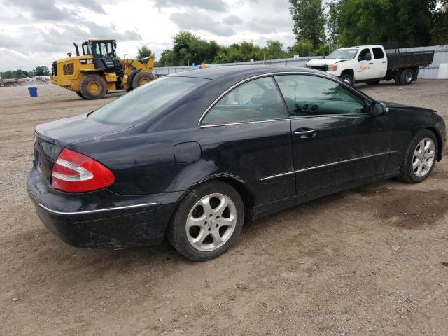 WDBTJ65J24F109625 - 2004 MERCEDES-BENZ CLK 320C BLACK photo 3