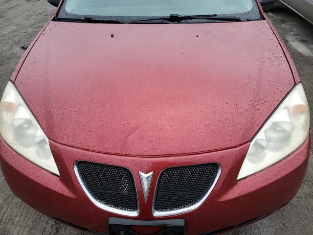 1G2ZF57B384120717 - 2008 PONTIAC G6 VALUE LEADER RED photo 11