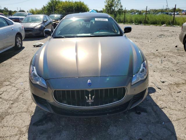 ZAM56PPA3E1088437 - 2014 MASERATI QUATTROPOR GTS GRAY photo 5