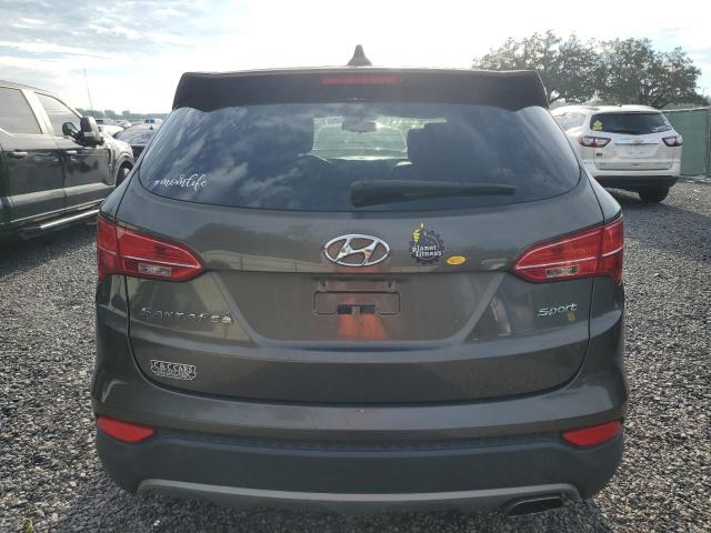 5XYZT3LB1EG144686 - 2014 HYUNDAI SANTA FE S GRAY photo 6