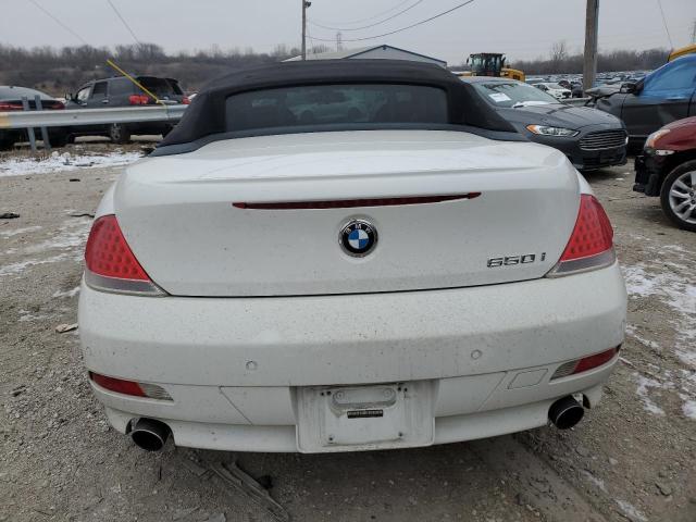 WBAEK13577CN82150 - 2007 BMW 650 I WHITE photo 6