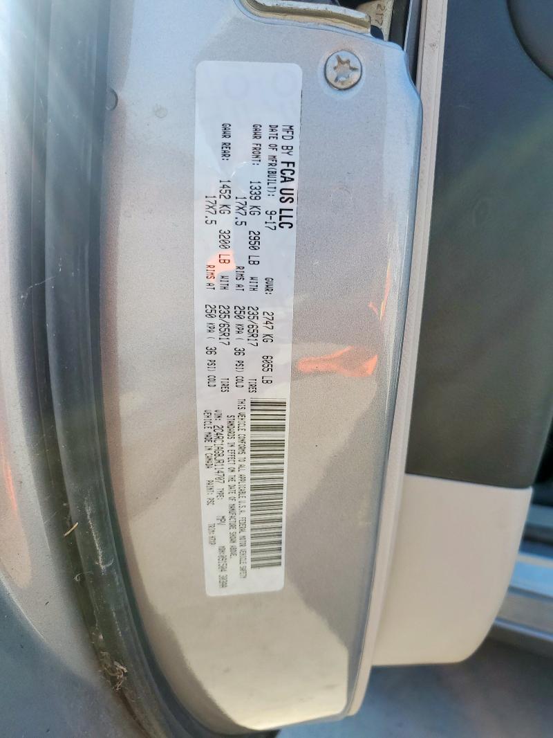 2C4RC1AG8JR114707 - 2018 CHRYSLER PACIFICA L SILVER photo 12