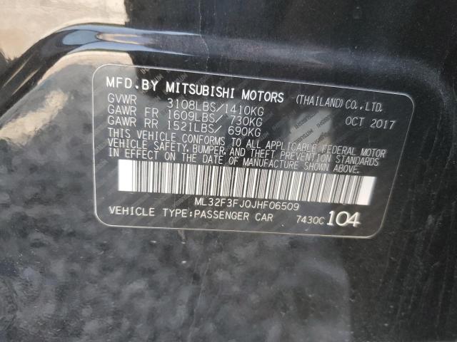 ML32F3FJ0JHF06509 - 2018 MITSUBISHI MIRAGE G4 ES BLACK photo 12