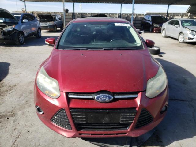 1FADP3N2XEL156146 - 2014 FORD FOCUS TITANIUM RED photo 5