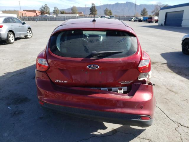 1FADP3N2XEL156146 - 2014 FORD FOCUS TITANIUM RED photo 6