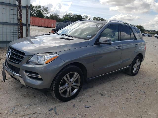 4JGDA5HBXFA444874 - 2015 MERCEDES-BENZ ML 350 4MATIC GRAY photo 1
