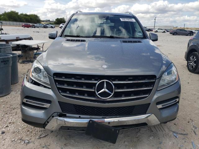 4JGDA5HBXFA444874 - 2015 MERCEDES-BENZ ML 350 4MATIC GRAY photo 5
