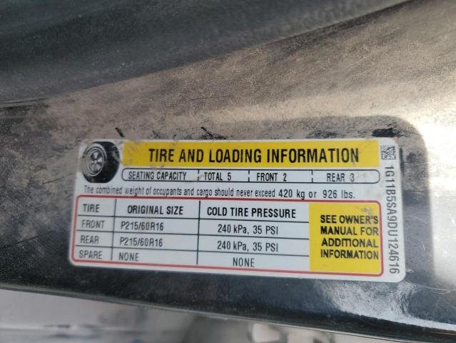 1G11B5SA9DU124616 - 2013 CHEVROLET MALIBU LS WHITE photo 12