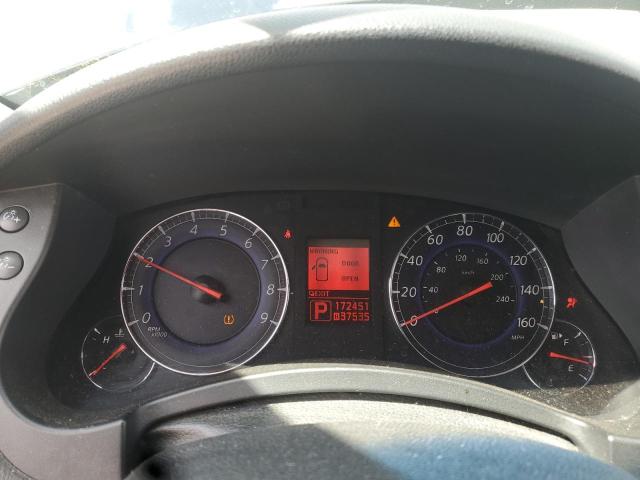 JNKAJ09F58M360585 - 2008 INFINITI EX35 BASE შავი ფოტო 9