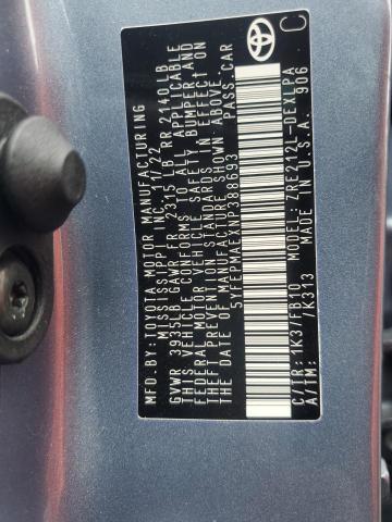 5YFEPMAEXNP388693 - 2022 TOYOTA COROLLA LE TEAL photo 12