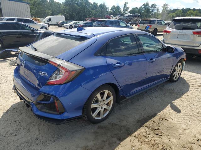 SHHFK7H9XLU224557 - 2020 HONDA CIVIC SPORT TOURING BLUE photo 3