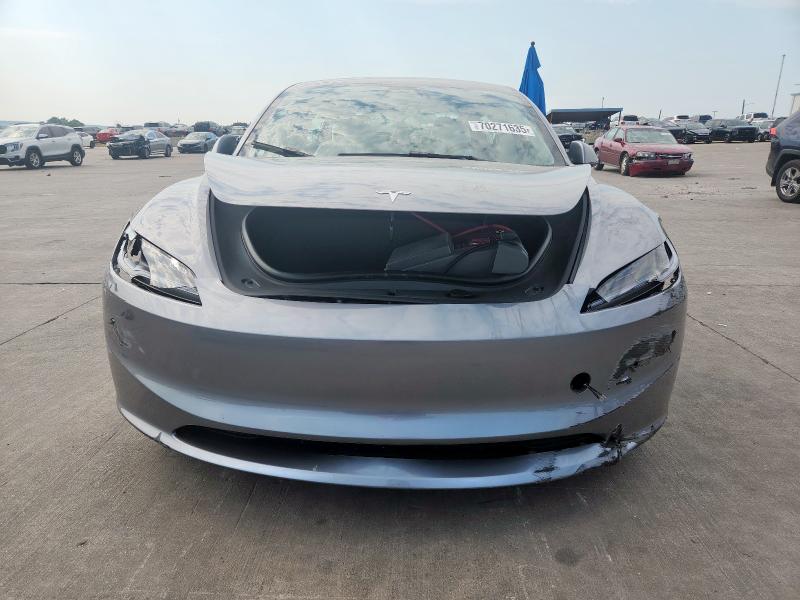 5YJ3E1EA1SF999853 - 2025 TESLA MODEL 3 GRAY photo 5