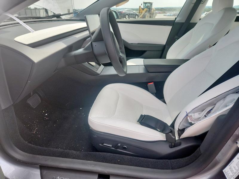5YJ3E1EA1SF999853 - 2025 TESLA MODEL 3 GRAY photo 7