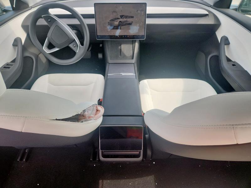 5YJ3E1EA1SF999853 - 2025 TESLA MODEL 3 GRAY photo 8