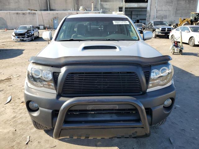 5TEKU4HN6AZ699124 - 2010 TOYOTA TACOMA DOUBLE CAB PRERUNNER LONG BED SILVER photo 5