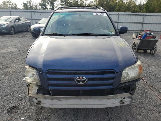 JTEEP21A740052893 - 2004 TOYOTA HIGHLANDER BLUE photo 5