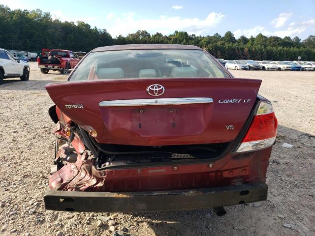 4T1BF30K56U119797 - 2006 TOYOTA CAMRY LE RED photo 6