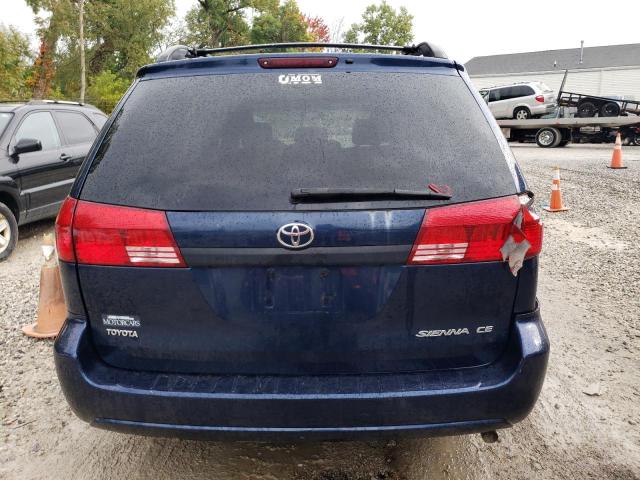 5TDZA23C64S178245 - 2004 TOYOTA SIENNA CE BLUE photo 6