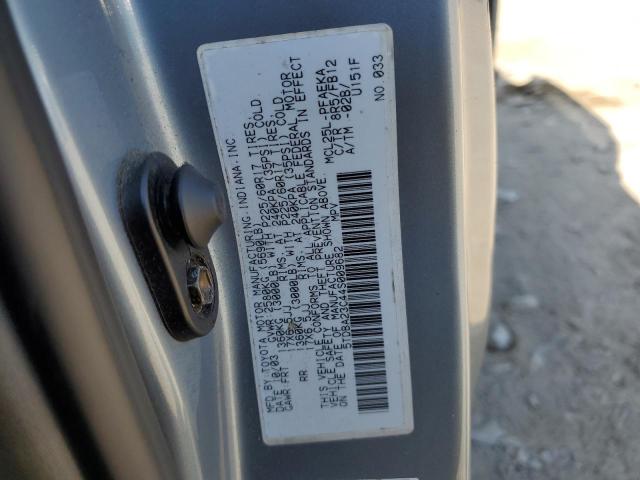 5TDBA23C44S009682 - 2004 TOYOTA SIENNA LE SILVER photo 13