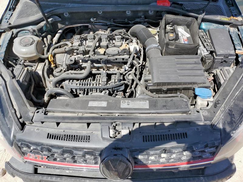 3VW5T7AU3KM024264 - 2019 VOLKSWAGEN GTI S GREEN photo 11