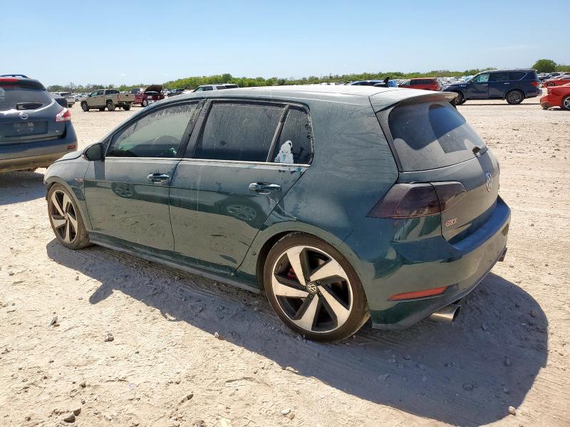 3VW5T7AU3KM024264 - 2019 VOLKSWAGEN GTI S GREEN photo 2
