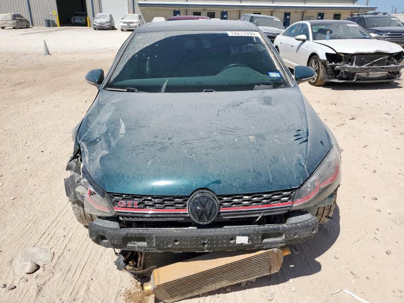 3VW5T7AU3KM024264 - 2019 VOLKSWAGEN GTI S GREEN photo 5