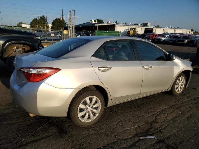 5YFBURHEXEP102985 - 2014 TOYOTA COROLLA L SILVER photo 3