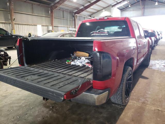 3GCEC13J67G516506 - 2007 CHEVROLET SILVERADO C1500 CREW CAB RED photo 4