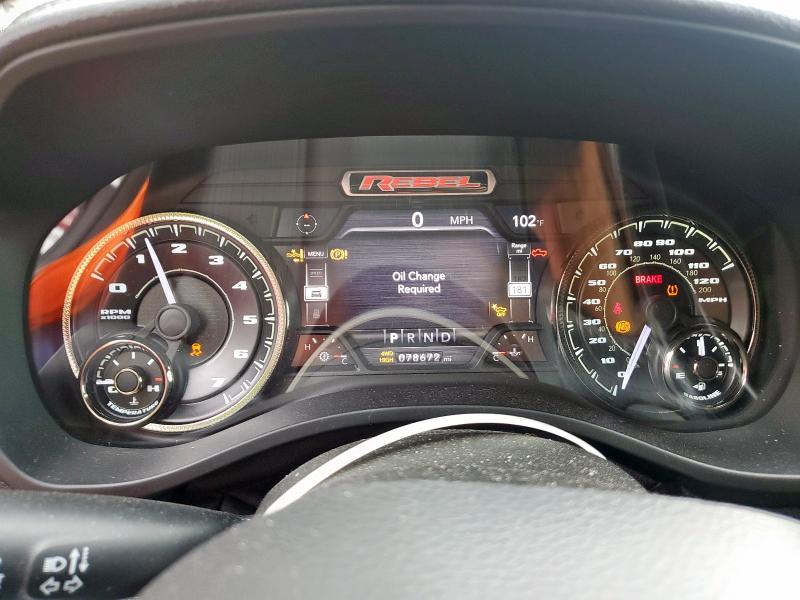 1C6SRFLT9MN742775 - 2021 RAM 1500 REBEL Մոխրագույն լուսանկար 9