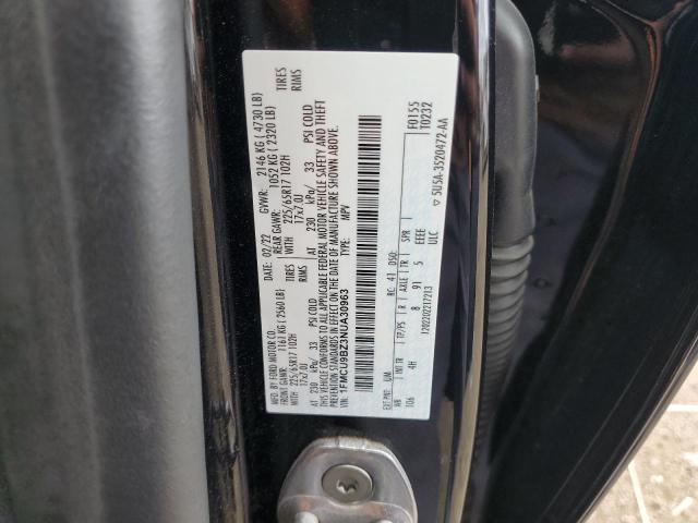 1FMCU9BZ3NUA30963 - 2022 FORD ESCAPE SE 黑色 照片 13