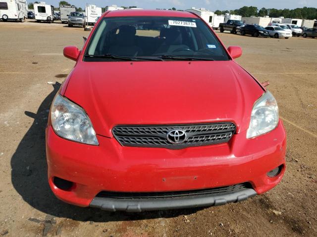 2T1KR32E78C710670 - 2008 TOYOTA COROLLA MA XR RED photo 5