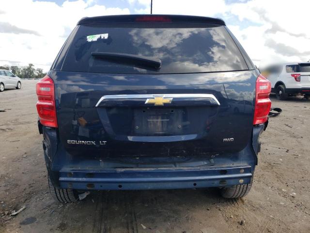 2GNFLFEK6H6201524 - 2017 CHEVROLET EQUINOX LT BLUE photo 6