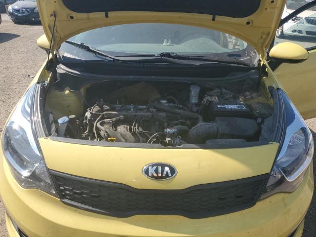 KNADM4A31G6547045 - 2016 KIA RIO LX YELLOW photo 11