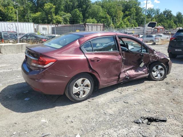 2HGFB2F58DH555414 - 2013 HONDA CIVIC LX Tünd qırmızı foto 3