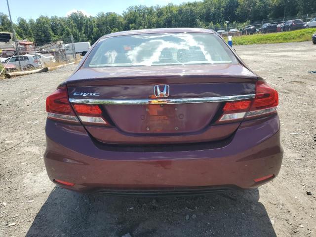 2HGFB2F58DH555414 - 2013 HONDA CIVIC LX Tünd qırmızı foto 6