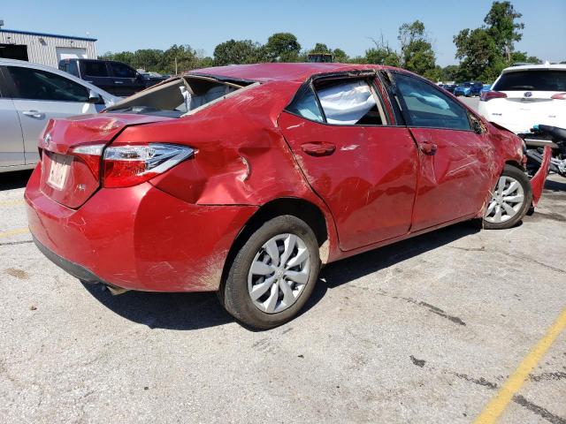 5YFBURHE9GP411849 - 2016 TOYOTA COROLLA L RED photo 3