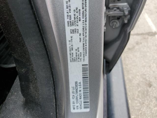 1C6SRFLT6NN238265 - 2022 RAM 1500 REBEL SILVER photo 12