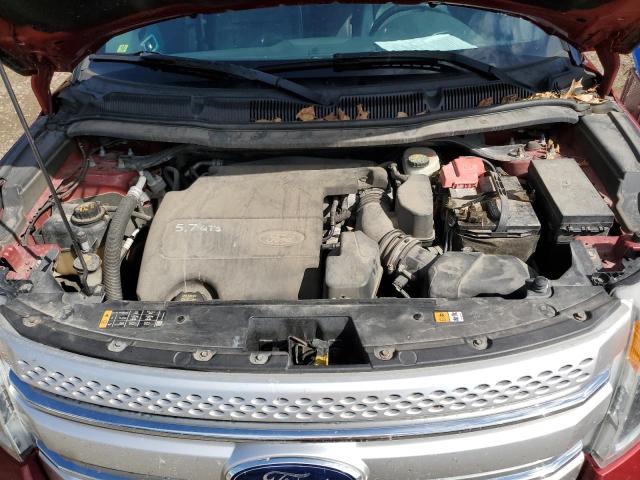 1FM5K8D88DGC85537 - 2013 FORD EXPLORER XLT 勃艮第红 照片 12