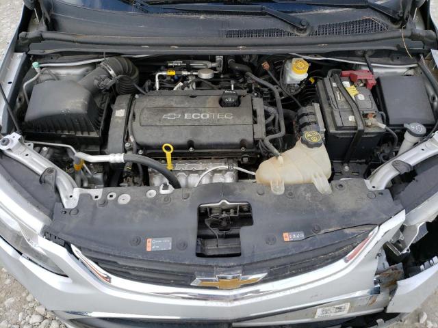 1G1JB5SHXH4162262 - 2017 CHEVROLET SONIC LS ვერცხლისფერი ფოტო 11