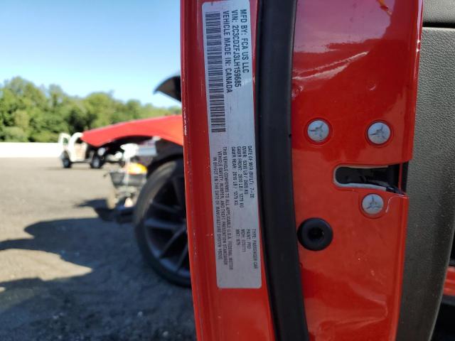 2C3CDZFJ3LH159685 - 2020 DODGE CHALLENGER R/T SCAT PACK RED photo 12