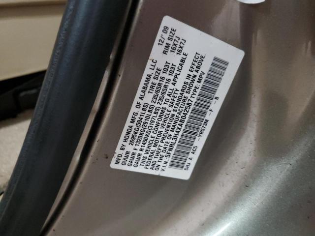 5FNRL3H4XAB042587 - 2010 HONDA ODYSSEY EX BROWN photo 13