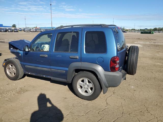1J4GL48K86W226631 - 2006 JEEP LIBERTY SPORT BLUE photo 2