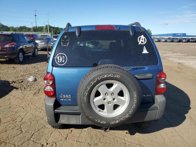 1J4GL48K86W226631 - 2006 JEEP LIBERTY SPORT BLUE photo 6