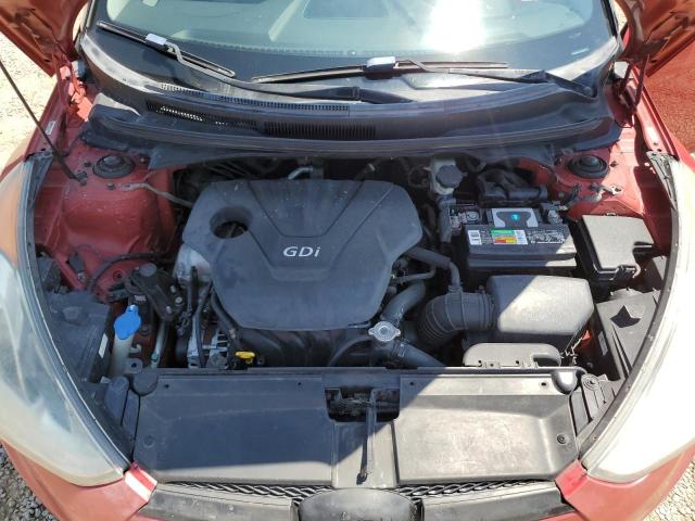 KMHTC6AD1CU049872 - 2012 HYUNDAI VELOSTER RED photo 11