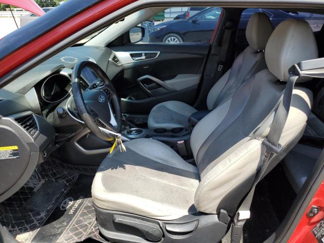 KMHTC6AD1CU049872 - 2012 HYUNDAI VELOSTER RED photo 7