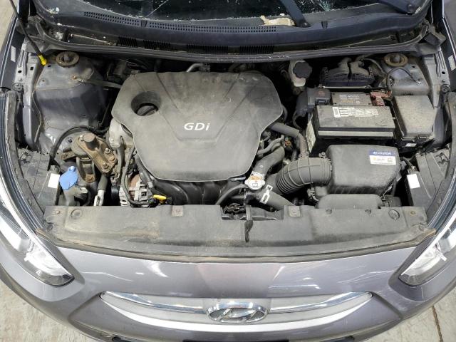 KMHCT5AE7HU305488 - 2017 HYUNDAI ACCENT SE GRAY photo 11